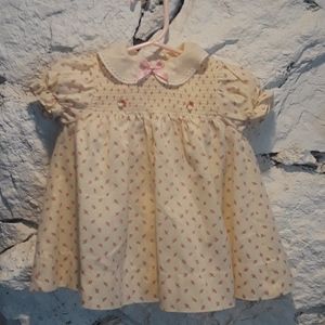 Vintage 2 Piece Toddler Dress - 12 mos